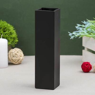 Ваза «Пять вечеров», 330 мл, 21×5.5×5.5 см, стекло, чёрная матовая