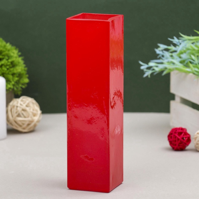 Ваза «Пять вечеров», прямая, 330 мл, 21×5.5×5.5 см, стекло, красная - Фото 1