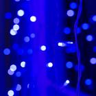 Гирлянда «Занавес» 2 × 6 м, IP44, УМС, белая нить, 1440 LED, свечение синее, 220 В - Фото 3