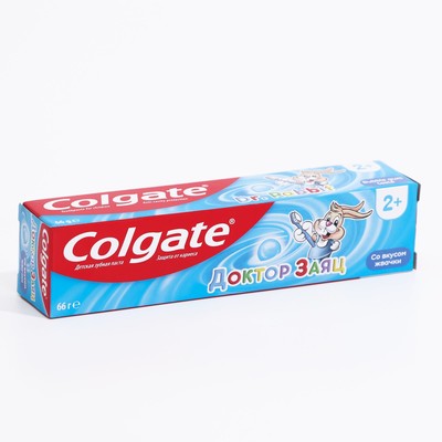 Детская зубная паста Colgate «Доктор Заяц», со вкусом жвачки, 66 мл