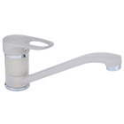 Смеситель для кухни Accoona A4130E, однорычажный, бежевый, глянец - Фото 1