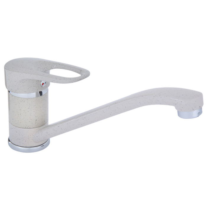 Смеситель для кухни Accoona A4130E, однорычажный, бежевый, глянец - Фото 1