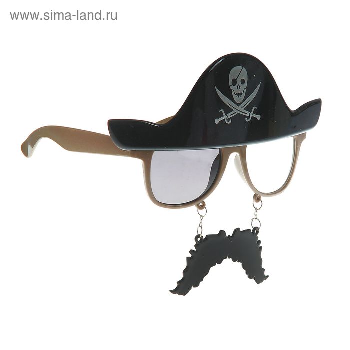 Карнавальные очки "Пират" - Фото 1