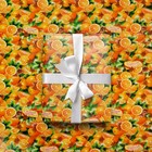 Бумага упаковочная глянцевая «Мандарины», 70 × 100 см - Фото 4