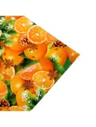 Упаковочная бумага на Новый год «Мандарины», 70×100 см, глянцевая - Фото 4