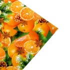 Бумага упаковочная глянцевая «Мандарины», 70 × 100 см - Фото 3