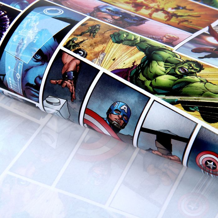 Бумага упаковочная глянцевая "Ты Супер Герой", Мстители, 60х90 см