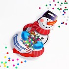 Новогодние конфетти «Снеговик», кругляши цветные, 14 г., на новый год - Фото 2