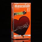 Презервативы Masculan 3 classic, с пупырышками и колечками, 10 шт - Фото 1