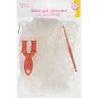 Резиночки для плетения белые, светящиеся в темноте, набор 1000 шт., крючок, крепления, пяльцы - Фото 3