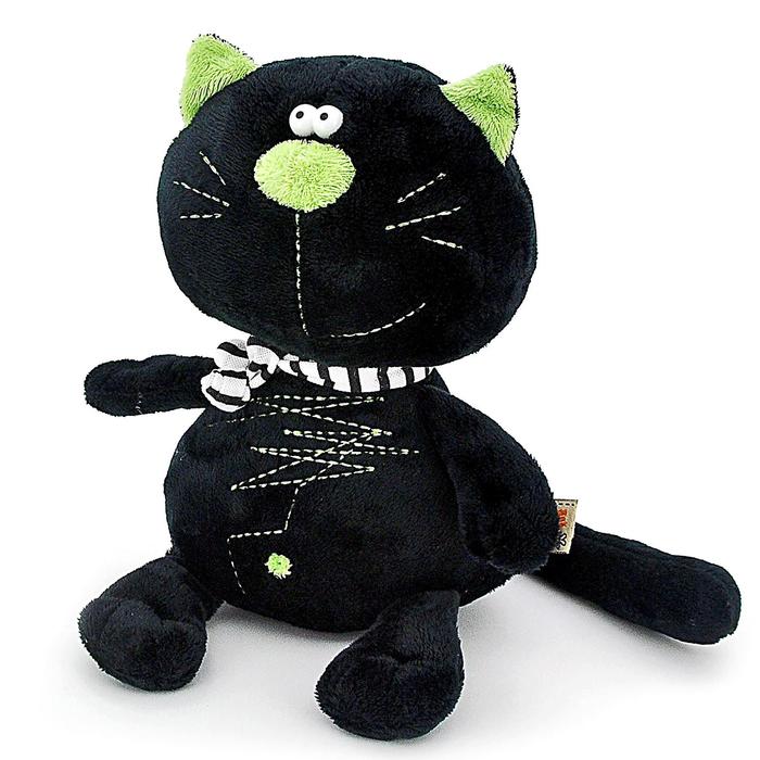 Мягкая игрушка «Кот Батон», цвет чёрный, 20 см - Фото 1