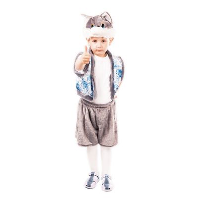 Карнавальный костюм «Котёнок», 3 предмета: шапка, жилет, шорты, 3-6 лет