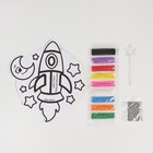 Фреска форменная с блёстками «Ракета» - Фото 5