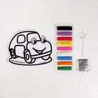 Фреска форменная с блёстками «Машинка» - Фото 3