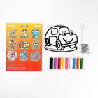 Фреска форменная с блёстками «Машинка» - Фото 4