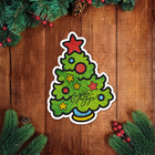 Фреска блёстками «Ёлка» 17х13 см - Фото 6