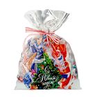 Пакет подарочный пластиковый с новым годом «Дед Мороз и Снегурочка», 20 × 30 см - Фото 3
