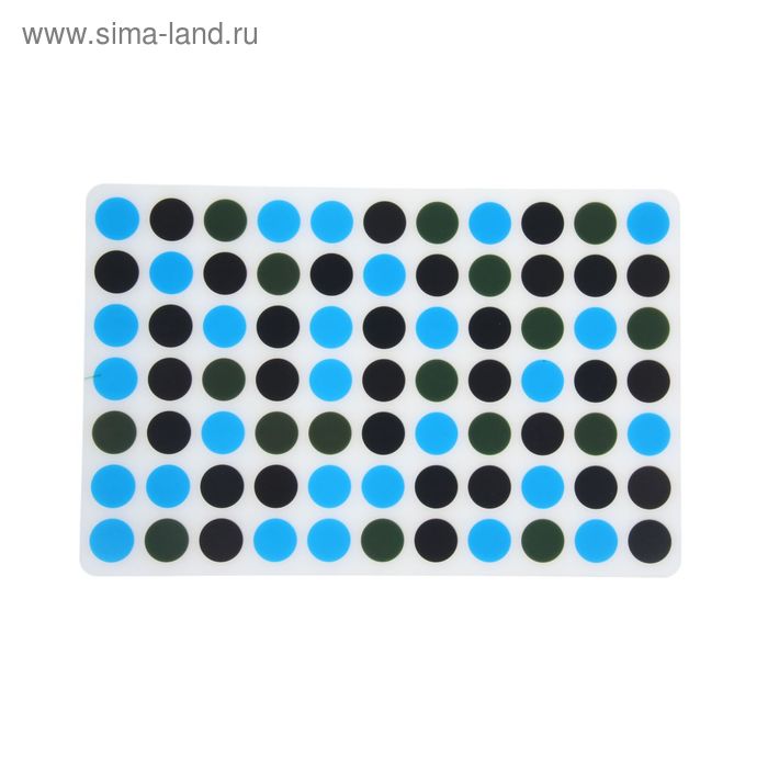 Набор салфеток сервировочных на стол Доляна «Пятнышки», 12 шт: (6 шт - 42×27 см), (6 шт - 10×10 см) - Фото 1