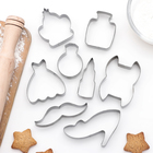 Набор форм для вырезания печенья «Гардероб», 8 шт, цвет хромированный - Фото 1