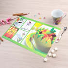 Набор салфеток сервировочных на стол Real 3D «Фруктовая тарелка», 12 шт: (6 шт - 41×27 см), (6 шт - 10×10 см) - Фото 3