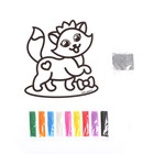 Фреска форменная с блёстками «Кошечка» - Фото 3