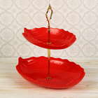 Этажерка-фруктовница «Лист», 2 яруса, 24×18×20 см, цвет МИКС - Фото 6