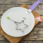 Форма для яичницы и оладьев "Звезда", цвет оранжевый - Фото 2