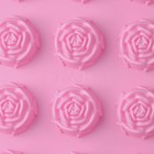 Форма для выпечки Доляна «Цветы. Роза», силикон, 29,5×17,5 см, 15 ячеек (d=4,2 см), цвет МИКС - Фото 6