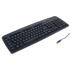 Клавиатура Smartbuy 108, проводная, мембранная, 107 клавиш, PS/2, черная - Фото 1