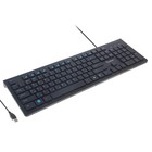 Клавиатура Smartbuy 206 Slim, проводная, мембранная, 104 клавиши, USB, чёрная - фото 5876453