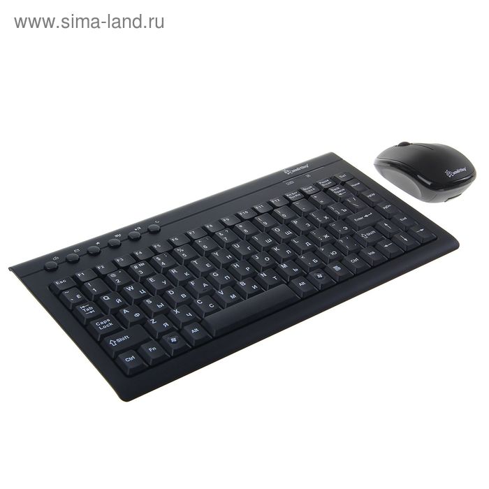 Комплект клавиатура и мышь Smartbuy 20313AG, беспроводной, мембранный,1000 dpi,USB, черный, - Фото 1