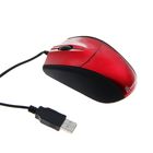 Мышь Smartbuy 325, проводная, оптическая, 1000 dpi, провод 1.5 м, USB, красная - Фото 1