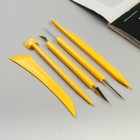 Набор инструментов для моделирования 5 предметов пластик, металл 22х9,5 см - Фото 2