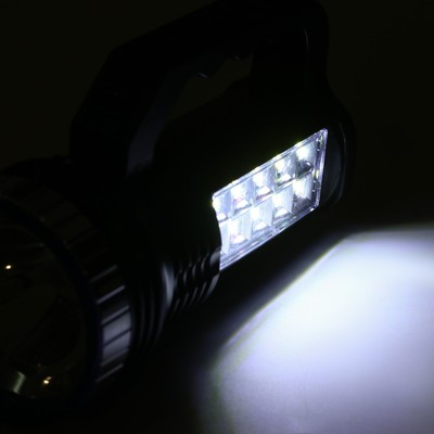 Фонарь аккумуляторный ручной, 1200 мАч, 11 LED, 2 режима, 17×9.5×7.3 см