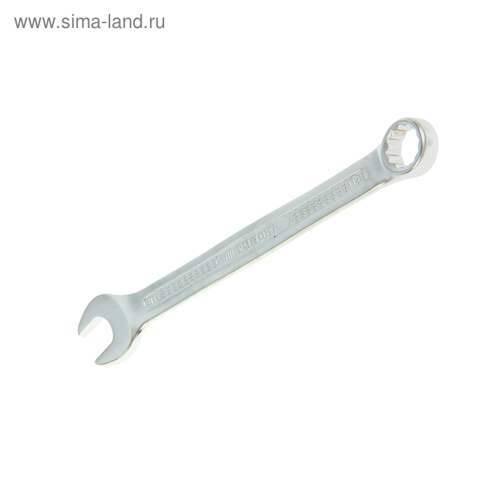 Ключ комбинированный усиленный ТУНДРА, CrV, холодный штамп, матовый, антислип, 15 мм - Фото 1