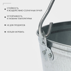 Ведро хозяйственное оцинкованное с ручкой, 9 л, d=26 см, h=23 см, ГОСТ - Фото 3