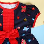 Платье для девочки "Красный бантик", рост 74-80 см (1 год) - Фото 2