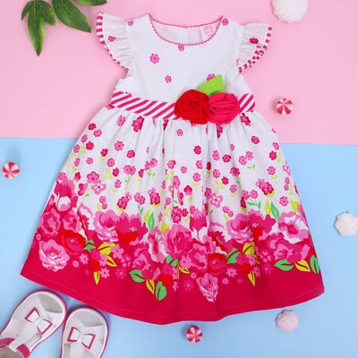 Платье для девочки "Лето", рост 74-80 см (1 год), цвет розовый