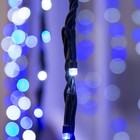 Гирлянда "Водопад" уличная, УМС, 2 х 3 м, LED-800-220V, 8 режимов, нить тёмная, свечение бело-синее - Фото 2
