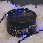 Гирлянда "Водопад" уличная, УМС, 2 х 3 м, LED-800-220V, 8 режимов, нить тёмная, свечение бело-синее - Фото 3