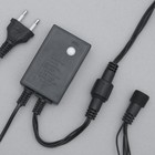 Гирлянда "Водопад" уличная, УМС, 2 х 3 м, LED-800-220V, 8 режимов, нить тёмная, свечение бело-синее - Фото 6