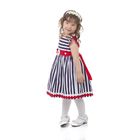 Платье нарядное для девочки "Морячка", рост 128-134 см (8 лет) - Фото 1