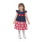 Платье нарядное для девочки "Розочка с бантиками", рост 110-116 см (5 лет) - Фото 1
