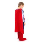 Детский карнавальный костюм «Супермен», бархат, размер 30, рост 116 см - Фото 2
