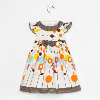 Платье для девочки "Полевые цветы", рост 74-80 см (1 год)