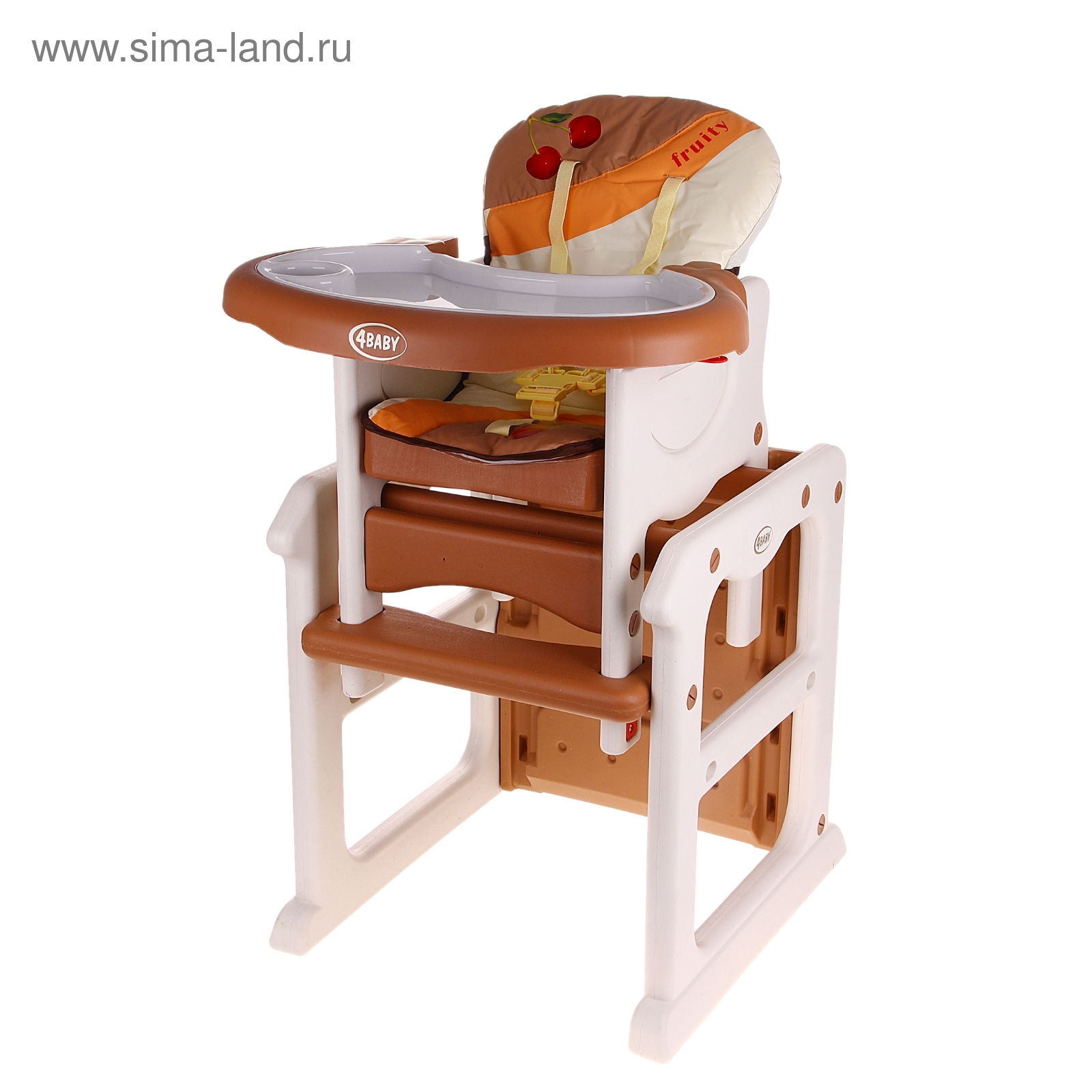 Стульчик для кормления Fruity cherry 2 в1, трансформируется в стульчик ...
