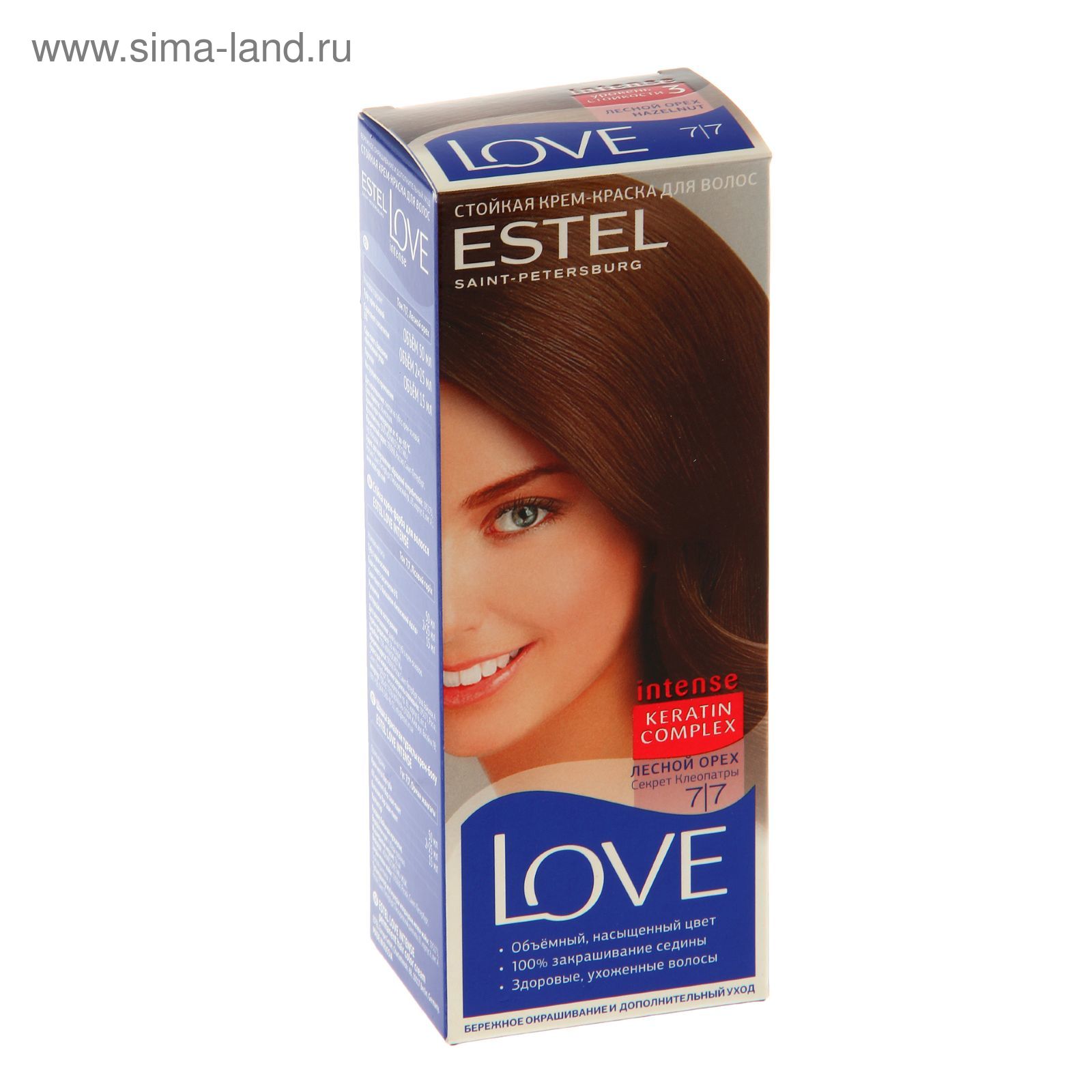 Краска-уход для волос Celebrity тон 7/7, лесной орех - купить с доставкой по выг