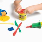 Пластилин на растительной основе JOVI, набор 5 цветов, 550 г, тесто в банках, для малышей - фото 24364074