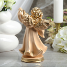 Статуэтка "Ангел с фонарём", бежевая, 24 см - Фото 3