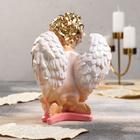 Статуэтка "Ангел молящийся на коленях", бежевая, гипс, 25 см, микс - Фото 3
